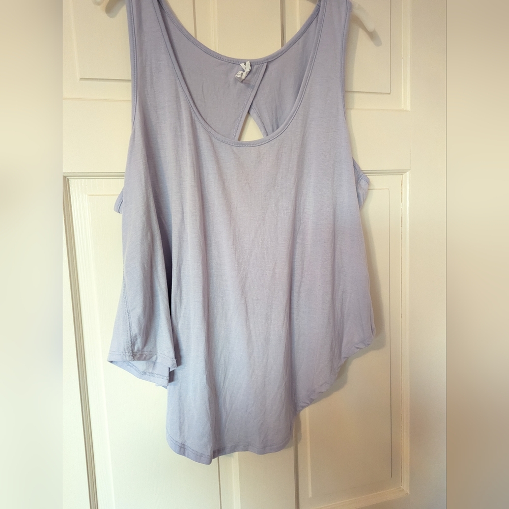 Glyder Mauve Open Back Sleeveless Sports Tunic - M